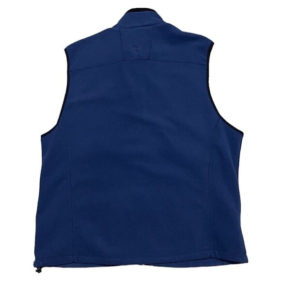 Timberland Fleece Outdoor Designer Blue Casual Light Hiking Vest Mens XL - Picture 4 of 5